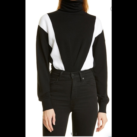 RtA Isla color block bodysuit L Nwot - Picture 2 of 5